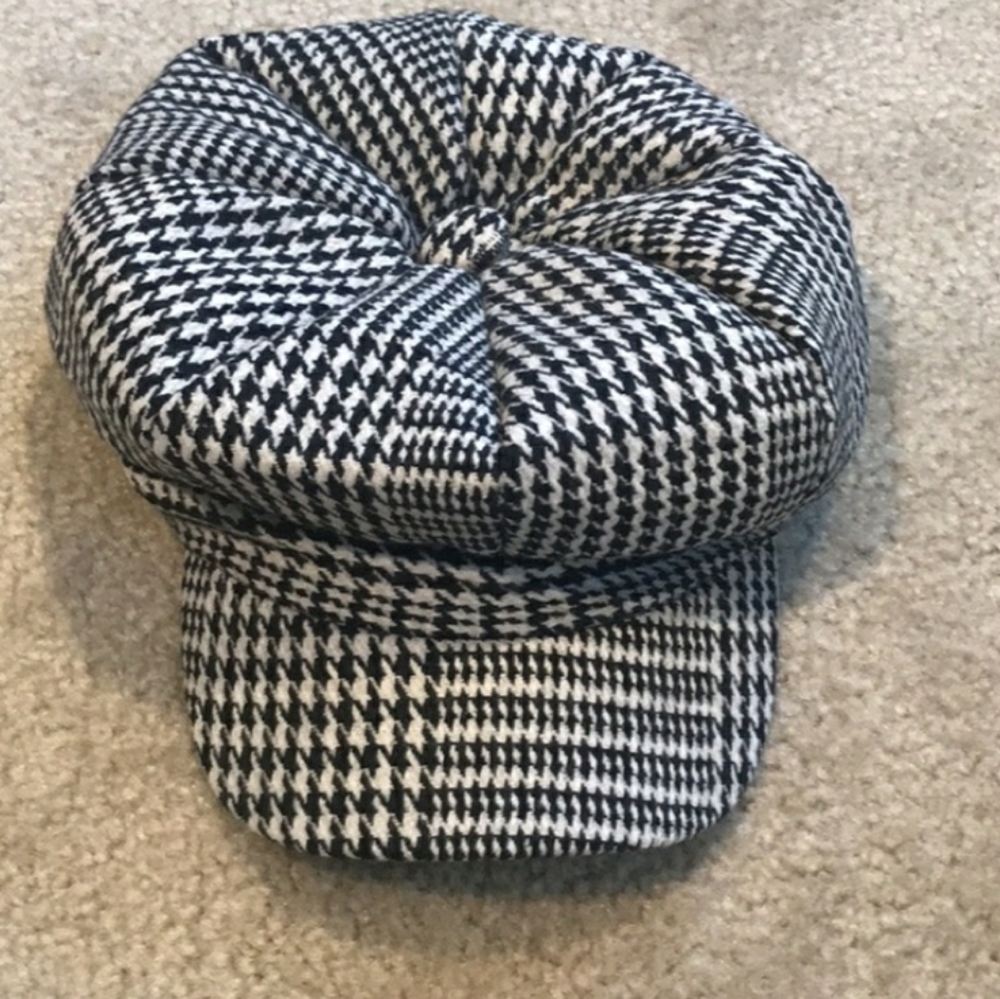 🌟VINTAGE Y2K 🌟 newsboy herringbone cap